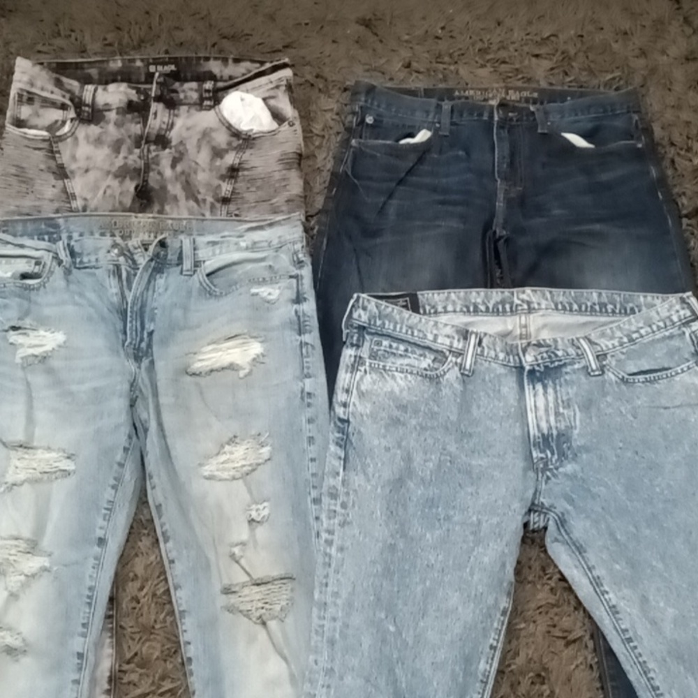 American Eagle Abercrombie and Fitch mens jeans